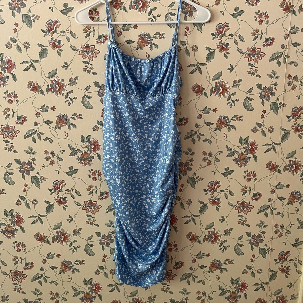 SHEIN Maternity Spaghetti Straps Floral Print Dress